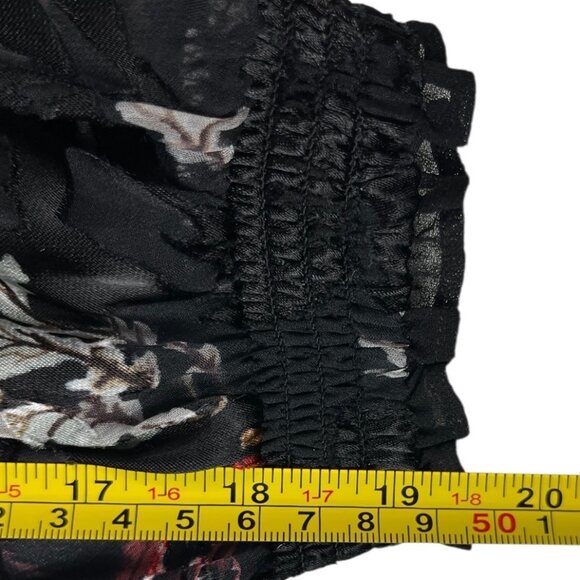 White House Black Market Silk Burnout Floral Off-the-Shoulder Top Size Small NWT - Picture 13 of 16